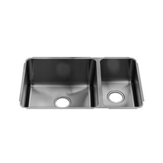 Julien Classic 29 x 17.5 Undermount Stainless Steel Double Bowl