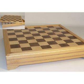 WorldWise Chess 17 Sapele and Maple Veneer Chess Board