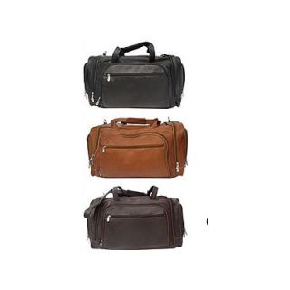 Piel 20 Leather Multi Compartment Carry On Duffel
