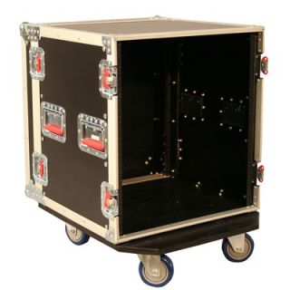 Gator Cases Tour Wood Flight 19.25 Deep Audio Road Rack with Casters