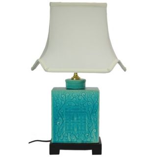 Oriental Furniture 20 InchTurquoise Lamp   LMP JCO X6067