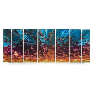  Abstract by Ash Carl Metal Wall Art in Multi   23.5 x 60   SWS00069
