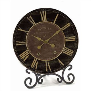 Infinity Instruments Black & Gold Table Clock   11721 1796
