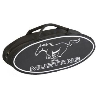 Go Boxes 25 Mustang Oval Shaped Canvas Bag in Black with White
