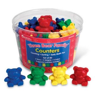 Learning Resources Three Bear Family Counters (Set of 80)