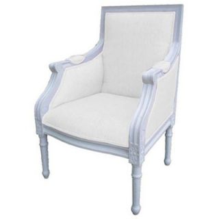 Gift Mark Elegant Square Childrens Arm Chair in White