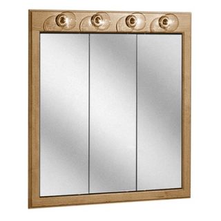 Coastal Collection Salerno Series 30 x 33 Maple Tri View Lighted