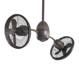Minka Aire 36 Gyrette 8 Blade Turbo Ceiling Fan with Wall Control