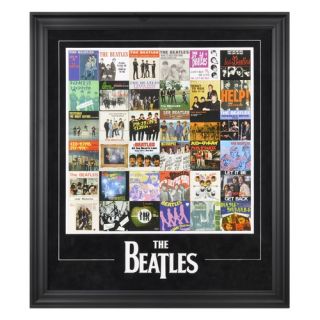 The Beatles Singles Around The World Framed Presentation   31 X 27