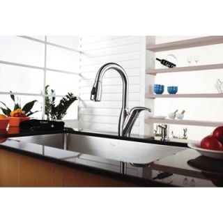 Kraus 30 Undermount Single Bowl Kitchen Sink with 14.4 Faucet and