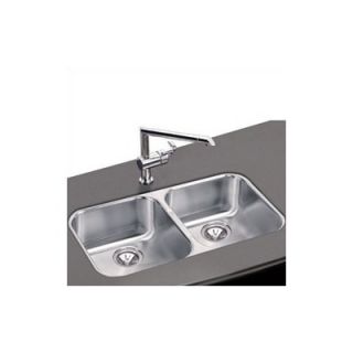  Steel Double Sink   31 x 18 with Optional Cutting Board   EEGUH3118