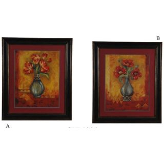 Pandoras Tulips and Poppies Wall Art (Set of 2)   40 x 34