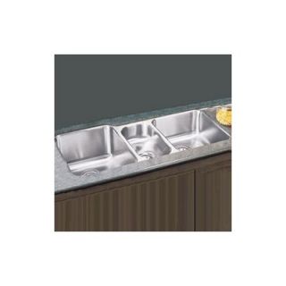 Elkay 20x40 Undermount Triple Bowl Stainless Steel Kitchen Sink with