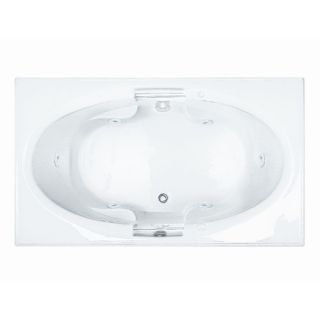 Basics 71 x 42 Rectangular Whirlpool Bath Tub with Center Drain