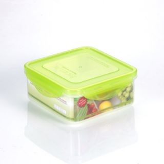 Premium 43 oz. Square Sandwich Food Storage Container with 4 Removable