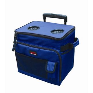 Texsport 50 Can Trolley Cooler Bag in Limoges Blue / Black