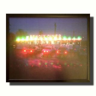 Neonetics Route 66 Diner Neon Poster Sign   Route 66 Diner Lighted