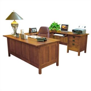 Craftsman Home Office 72 W U Executive Desk with Left Return