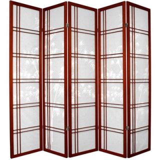 Oriental Furniture 72 Double Crossed Bamboo Tree Room Divider in