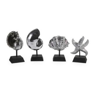 IMAX Seashells in Silver (Set of Four)
