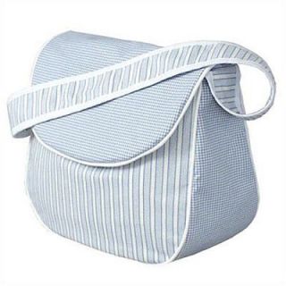 Hoohobbers Personalized Messenger Diaper Bag in Blue Sherbert