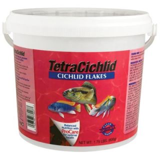 Tetra Tetra Cichlid Flakes Fish Food   1.75 lbs