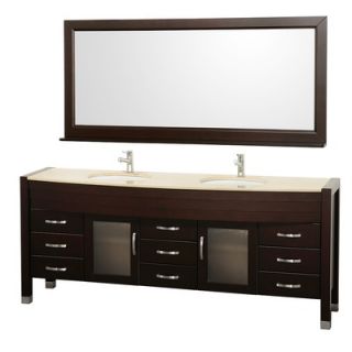  78 Double Bathroom Vanity Set with Integral Sink   WC A W2200 78
