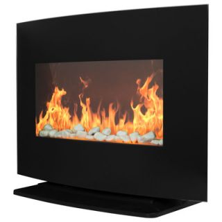 Warm House Curved Glass Electric Fireplace Heater   80 BC211