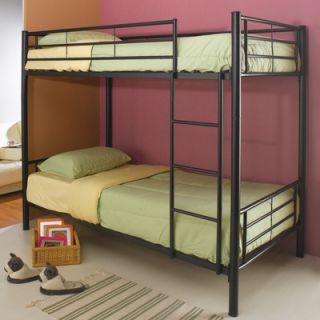 Moon Valley Rustic Nicholas Twin over Twin Bunk Bed with Built In
