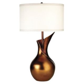  PCL Contemporary Ceramic Table Lamp in Antique Copper   87 1025 03