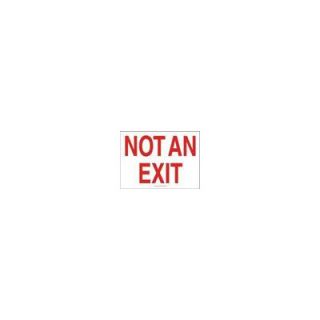 Accuform Manufacturing Inc X 14 Red And White Plastic Value™ Exit