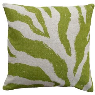 123 Creations Zebra 100% Linen Screen Print Pillow