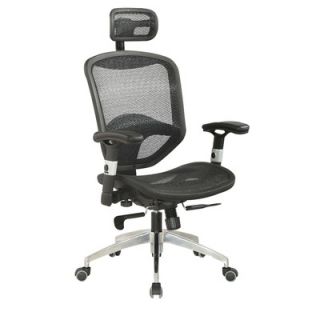 Chintaly Mid Back Adjustable Office Chair with Headrest   4025 CCH