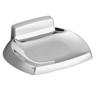 Contemporary Wall Mounted Soap Holder in Triple Plated Polished Chrome
