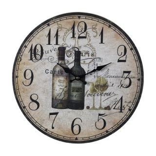 Sterling Industries French Wine Bottles Clock   118 032