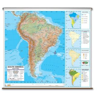 Universal Map Advanced Physical Map   South America