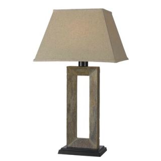 Kenroy Home Egress Outdoor Table Lamp in Natural Slate