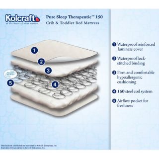 Kolcraft Pure Sleep Therapeutic 150 Crib and Toddler Bed Mattress