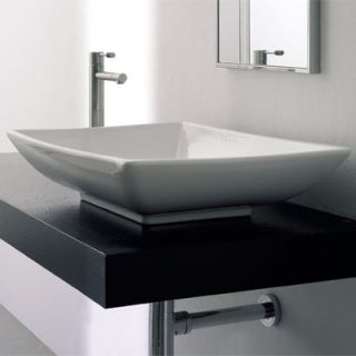 Scarabeo by Nameeks Kylis Above Counter Bathroom Sink in White   Art