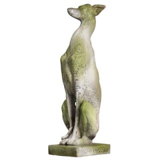 OrlandiStatuary Animals Whippet Dog on Base Statue