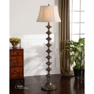 Uttermost Antonello Table Lamp in Heavily Distressed Charcoal Gray