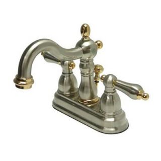 Elements of Design Heritage Centerset Bathroom Faucet with Double