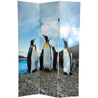 Oriental Furniture 6 Feet Tall Penguin Double Sided Room Divider