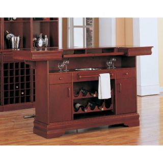 Wildon Home ® Tiernan Bar Table with Footrest in Cherry