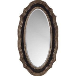 Paragon Dark Brown / Gold Oval Traditional Wall Mirror