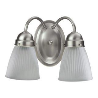 Quorum Vanity Light with Frosted Glass in Satin Nickel   5403 2 165