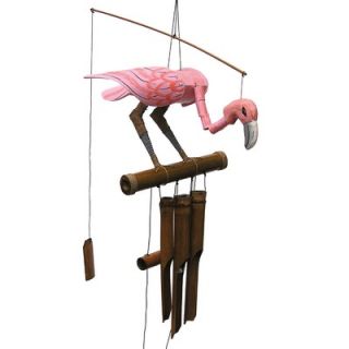 Cohasset Imports Pink Flamingo Wind Chime