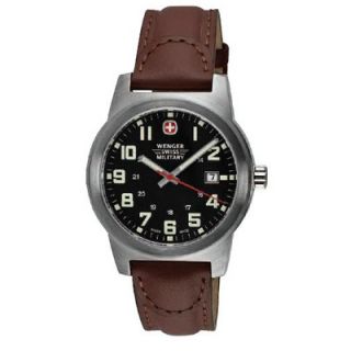 Wenger Swiss Gear Classic Field Military Wrist Watch with Black Dial