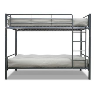 Elite Products Twin over Twin Bunk Bed with Built In Ladder