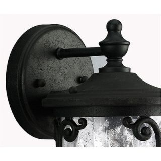 Progress Lighting Augusta Outdoor Wall Lantern in Forged Black